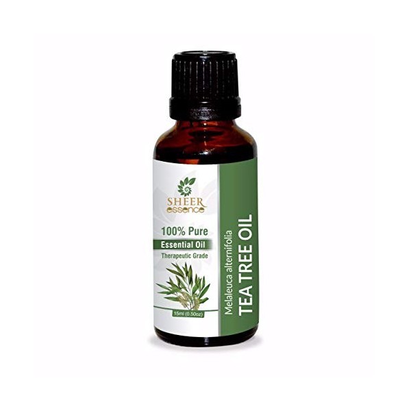 Tea Tree Oil - Melaleuca alternifolia Steam Distilled 100% Pure Natural Undiluted Therapeutic Grade Essential Oil - Great w