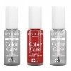 PODERM - LOT 3 PRODUITS | SOIN VERNIS PROFESSIONNEL COMPLET | Base Coat + Top Coat + Vernis Rouge Allure TEA TREE | Préventio