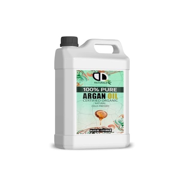 Huile dargan 100 % marocaine pure et naturelle pour le visage et le corps, riche en vitamine E pour une peau, des cheveux et