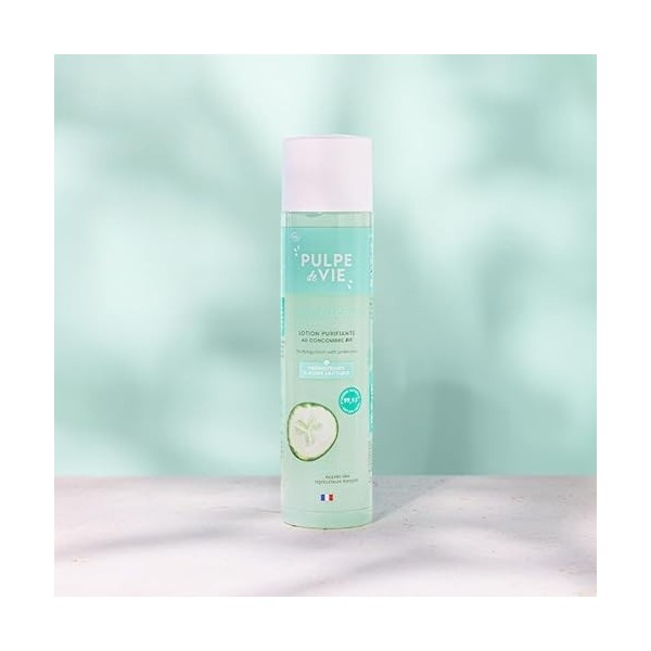 Pulpe de Vie - Lotion Purifiante Concombre Bio 150ml - Hydratation Quotidienne - Purifie & Équilibre - Peaux Mixtes à grasses