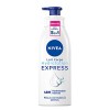 NIVEA Lait pour le corps Hydratation Express 1 x 400 ml , Lait hydratant 5-en-1 pour peau normale à sèche, Soin hydratant à 