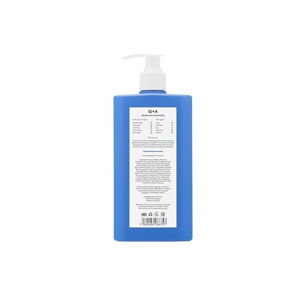 Q+A Lotion Lissante à lAcide Salicylique, Cette lotion légère a été conçue pour les peaux stressées, 250ml