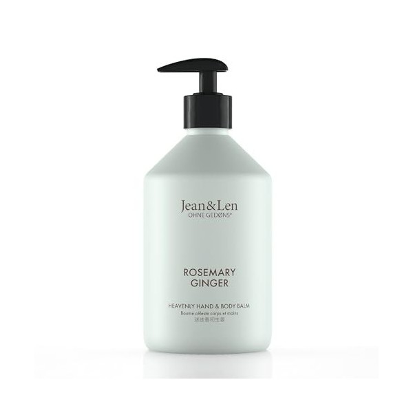 Jean & Len Heavenly Hand & Body Balm Rosemary & Ginger, pour une expérience de soin parfumée, avec de lhuile dargan bio et 