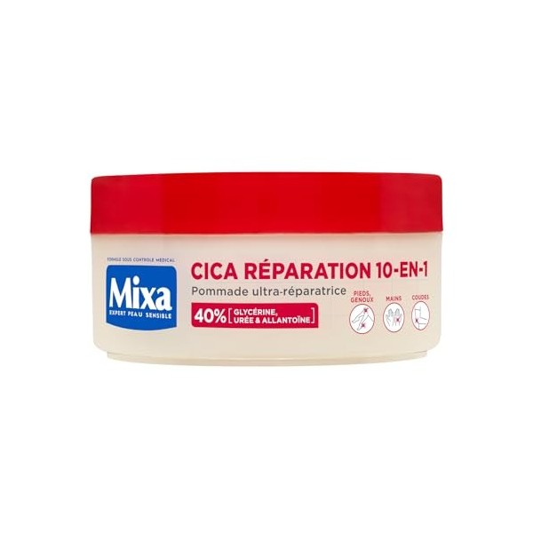 Mixa Expert Peau Sensible - Lait Cica Réparation - Réparation Effet Longue Durée - Peaux Sèches et Rugueuses - Hypoallergéniq