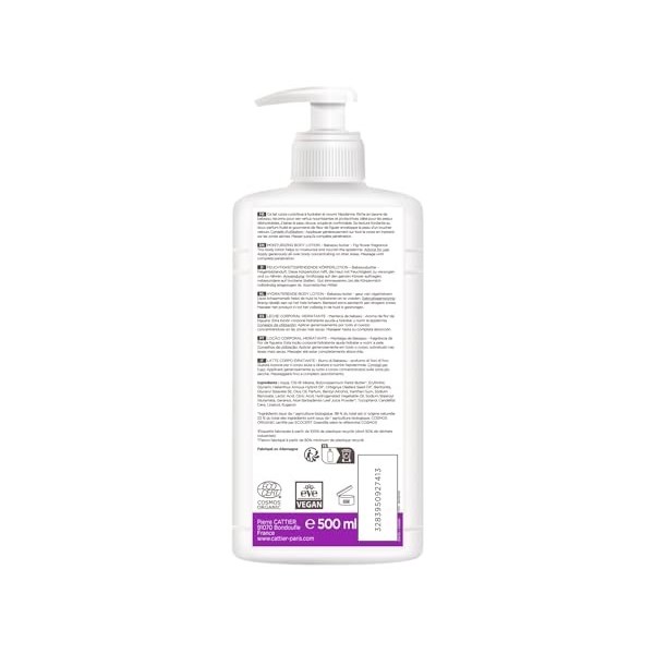 Cattier - Lait Corps Hydratant - 500ml