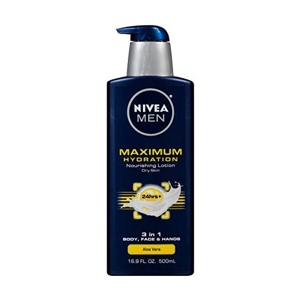 NIVEA Men Maximum Hydration 3 in 1 Nourishing Lotion 16.9 Fluid Ounce by Nivea Men