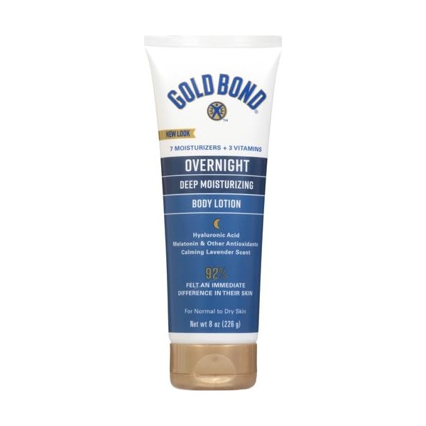 Gold Bond Ultimate Overnight Deep Moisturizing Lotion, 8 Ounce Tube