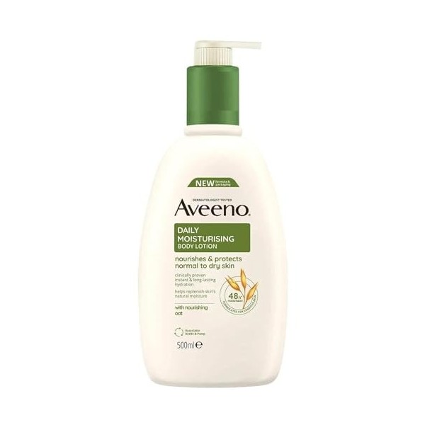 Aveeno Daily Lotion hydratante pour le corps 24 heures pour peaux normales à sèches 500 ml