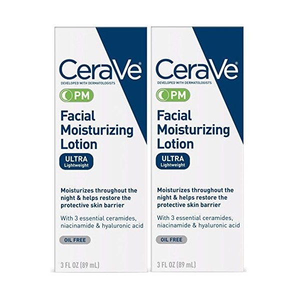 Cerave Lotion hydratante pour le visage PM 85 oz lot de 2 