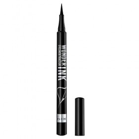 Rimmel - Eyeliner WonderInk - Waterproof - Longue tenue - Mate - Application facile - Noir 01 Black - 1 ml 0.03 FL OZ Eyeli...