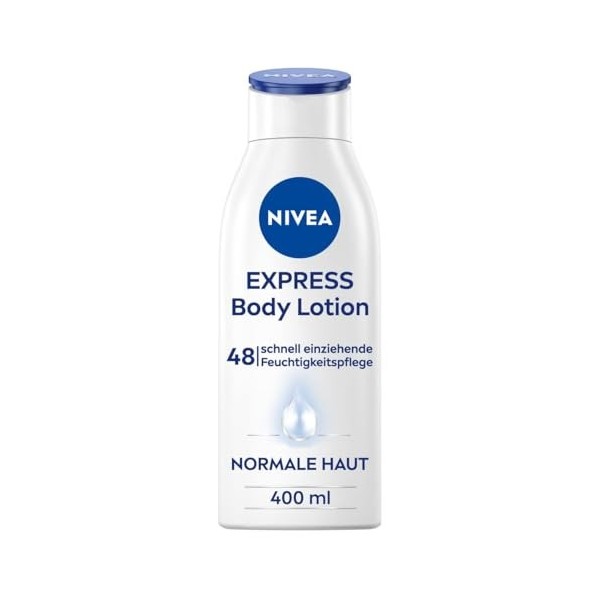 NIVEA Lotion corporelle Express 400 ml - Lotion corporelle légère et rapide - Crème hydratante pour le corps avec minéraux ma