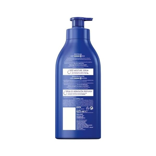 NIVEA Body Milk Nutritivo 1 X Ml , Leche Corporal Para Una Hidratación Profunda Durante 48 H, Crema Hidratante Corporal Con 