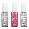 PODERM - LOT 3 PRODUITS | SOIN VERNIS PROFESSIONNEL COMPLET | Base Coat + Top Coat + Vernis Framboise TEA TREE | Prévention &