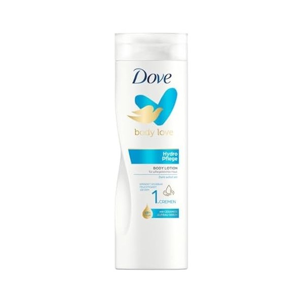 Dove Lotion corporelle Hydro Soin corporel pour les peaux faciles à entretenir avec 3 fois plus dhydratation 400 ml