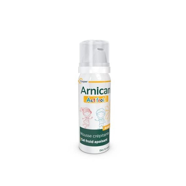 ARNICAN - Actifroid - Mousse crépitante à effet froid à base darnica - Effet apaisant - Aérosol 50 ml