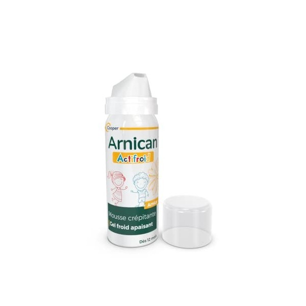 ARNICAN - Actifroid - Mousse crépitante à effet froid à base darnica - Effet apaisant - Aérosol 50 ml