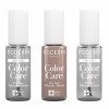 PODERM - LOT 3 PRODUITS | SOIN VERNIS PROFESSIONNEL COMPLET | Base Coat + Top Coat + Vernis Taupe TEA TREE | Prévention & Tra