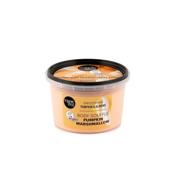 Organic Shop Soufflé lissant pour le corps à la citrouille et à la guimauve, 250 ml