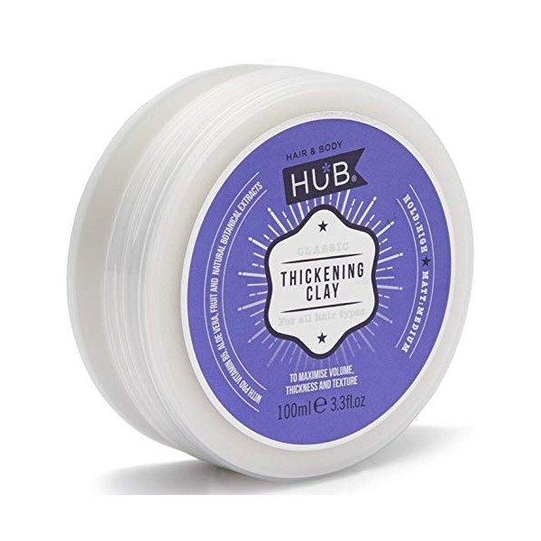 HUB Argile épaississante classique - 100 g / 100 ml x 1. Tenue forte et finition mate moyenne.