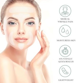 Lot de 16 patchs anti-rides réutilisables en silicone pour la prévention des rides de la peau, anti-rides pendant la nuit pen