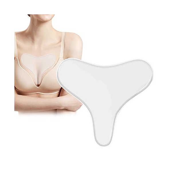 Patchs Anti-Rides en Silicone,Coussinets de Poitrine en Silicone Patchs,Coussin Poitrine Anti-Rides Tampon,Silicone Réutilisa