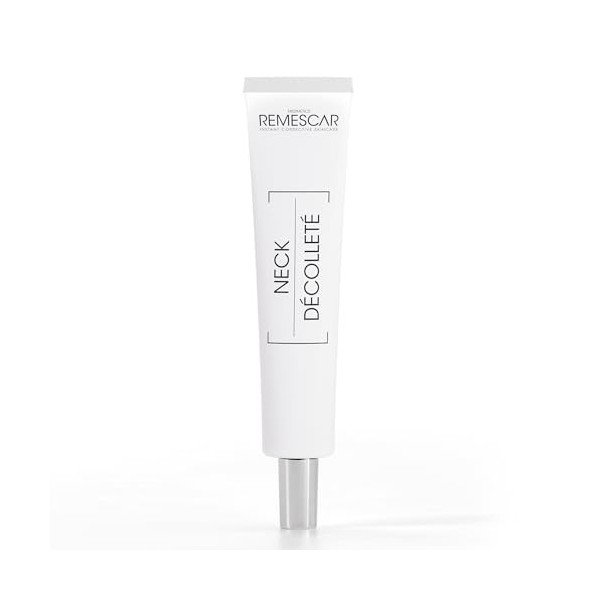 Remescar Crème Cou et Décolleté 40ml - Réduit rides et relâchement en 5 minutes - Lift temporaire du cou