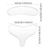 UILYNIU Lot de 4 patchs anti-rides en silicone réutilisables,Pads anti-rides, coussinets anti-rides en silicone anti-rides po