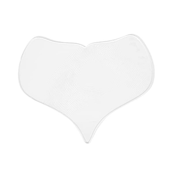 Brrnoo Décolleté Pad pour Les Rides, Patchs Anti Rides, Coussin Anti-Rides en Silicone Lavable en Forme de cœur Réutilisable 