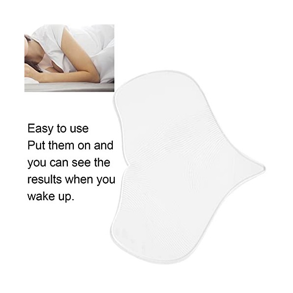 Brrnoo Décolleté Pad pour Les Rides, Patchs Anti Rides, Coussin Anti-Rides en Silicone Lavable en Forme de cœur Réutilisable 