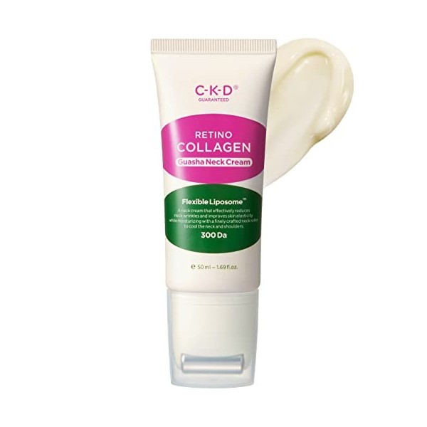 CKD, Crème Guasha pour le cou aux petites molécules de collagène rétinol, crème raffermissante anti-âge pour le cou pour raff