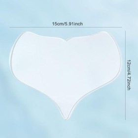 TSHAOUN Lot de 6 patchs anti-rides en silicone réutilisables,Patchs Anti-rides Décolletés,Coussinets Anti-rides pour la Poitr