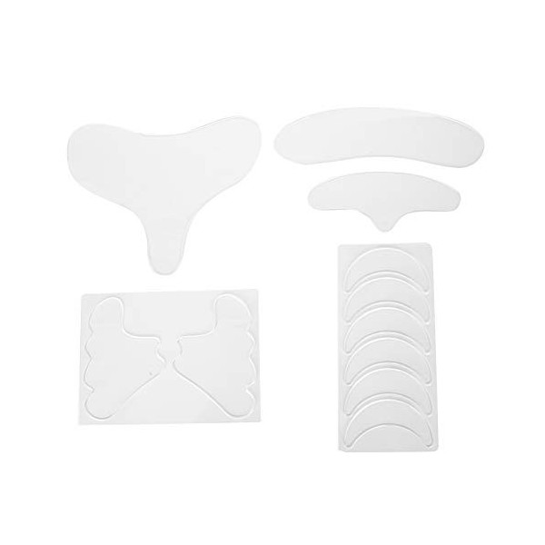 Patch anti rides visage, Patch Facial en Silicone | Bandes anti-rides Patchs Réutilisables anti rides pour Front, Yeux, Joues