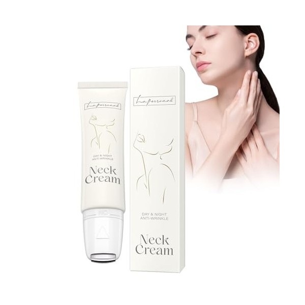 Crème pour le cou 60g, LA.PERSONAL crème naturelle raffermissante du cou et contre les rides, crème hydratante pour le cou, c