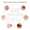 Sonew Coussinets anti-rides pour la poitrine, patchs anti-rides du visage Silicone réutilisable anti-rides pour les yeux, le 