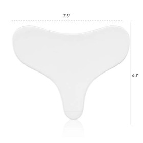 Paquet de 2 Coussinets de Plis de Poitrine Patchs Anti-Rides du Sommeil pour Les Rides Décolleté Anti-Rides Coussinets de Sil