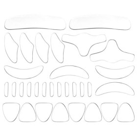 Lot de 16 patchs anti-rides en silicone, patchs anti-rides pour le visage, patchs anti-rides du cou, coussinets anti-rides de