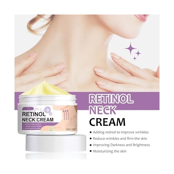 Grgowe Neck Cream,Crème Pour Le Cou,Crème Raffermissante Cou,Crème Pour Le Cou Raffermissante,Crème Hydratante Cou,Enlever Le