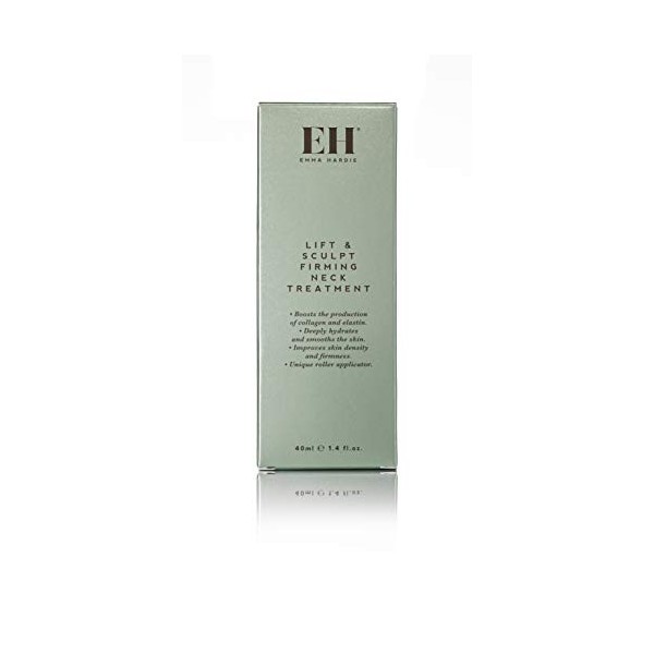 Emma Hardie Lift & Sculpt Sérum raffermissant pour le cou, avec applicateur unique pour sculpter et soulever le visage, rédui