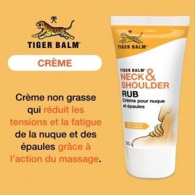 Tiger Balm Crème Neck and Shoulder, Blanc, 50 g