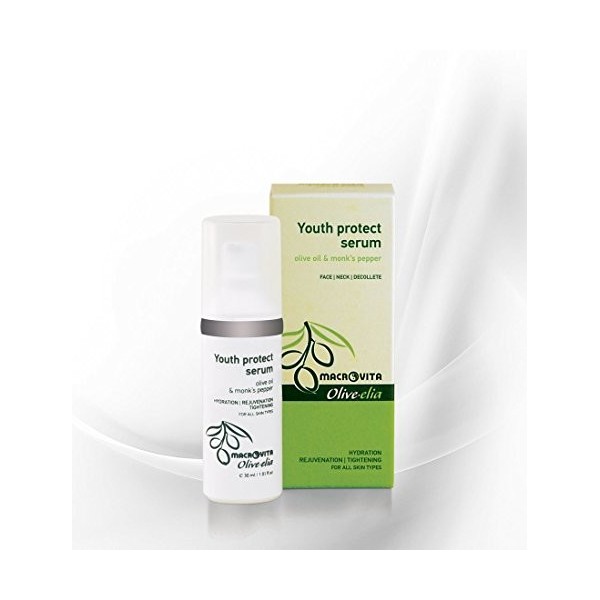 OLIVELIA YOUTH PROTECT SERUM OLIVE OIL & MONK’S PEPPER 30 ML.