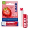 LABELLO Strawberry Shine 1 x 5,5 ml , Baume à lèvres enrichi en huiles naturelles et vitamines C & E, Soin des lèvres Hydrat