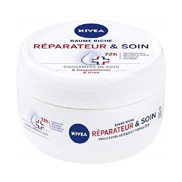 NIVEA Baume Riche Réparateur et Soin Peaux Extra Sèches ou Abimées, 300 ml