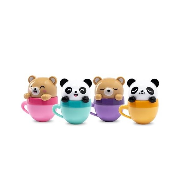 MARTINELIA - Baume à lèvres Kawaii Tasse Pour Enfant - Baume Hydratant à Lèvres Pour Fille - Modèle Aléatoire Coco, Fraise, R