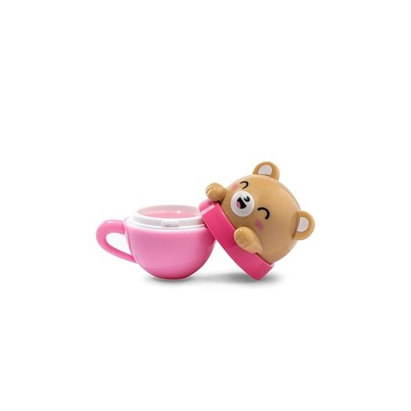 MARTINELIA - Baume à lèvres Kawaii Tasse Pour Enfant - Baume Hydratant à Lèvres Pour Fille - Modèle Aléatoire Coco, Fraise, R