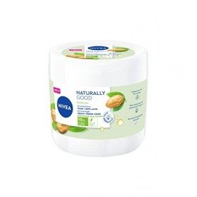 NIVEA NATURALLY GOOD Family Care Crème multi-usage pour toute la famille 1 x 450 ml , Crème 3-en-1 enrichie en huile d’amand