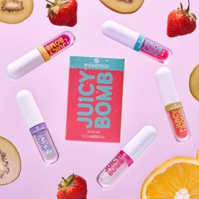 essence JUICY BOMB Lot de 5 flacons dhuile à lèvres 01, multicolore, sans acétone, végétalien, sans microparticules plastiqu