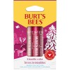 Cadeau pour femme Burt’s Bees | Coffret cadeau pour lèvres hydratant avec 3 brillants à lèvres dans les tons pivoine, rhubarb