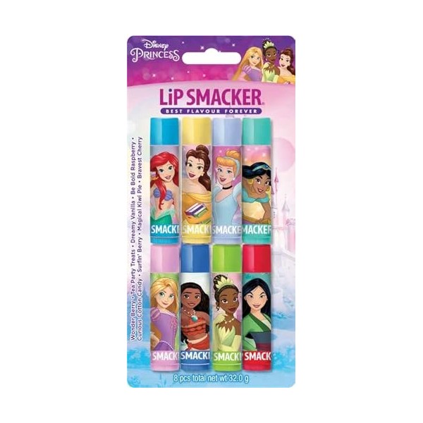 Lip Smacker - Collection Princesse ses Disney - Baume à Lèvres Individuel Raiponce de Disney - Goût Magique de Baies Lumineus