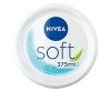 NIVEA Soft Crème de soin hydratante 1 x 375 ml , Pot de crème pour le corps à l’hydratation intense, Soin corporel contenant