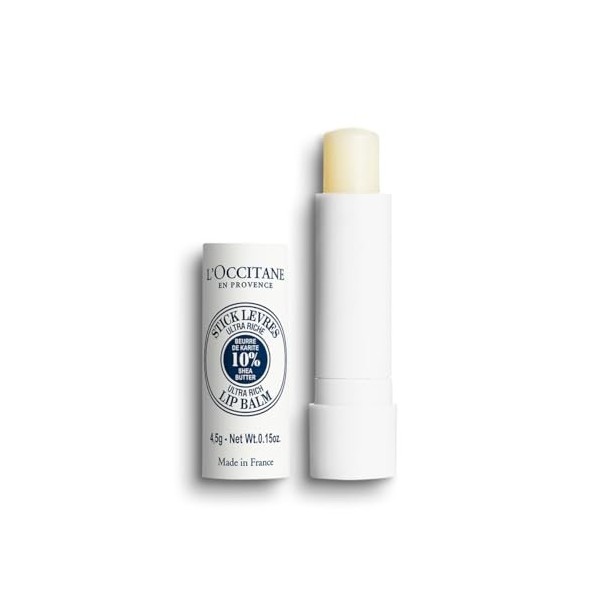 LOCCITANE - Stick Lèvres Ultra Riche Karité - 4,5g - Fabriqué en France